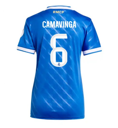 Real Madrid Eduardo Camavinga #6 Alternativní Dres pro Dámské 2025-26 Krátký Rukáv Real Madrid Eduardo Camavinga #6 Alternativní Dres pro Dámské 2025-26 Krátký Rukáv